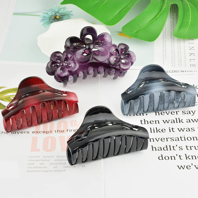 Elegant Vintage Hair Clips - Solid Crab Claw Hair Accessories