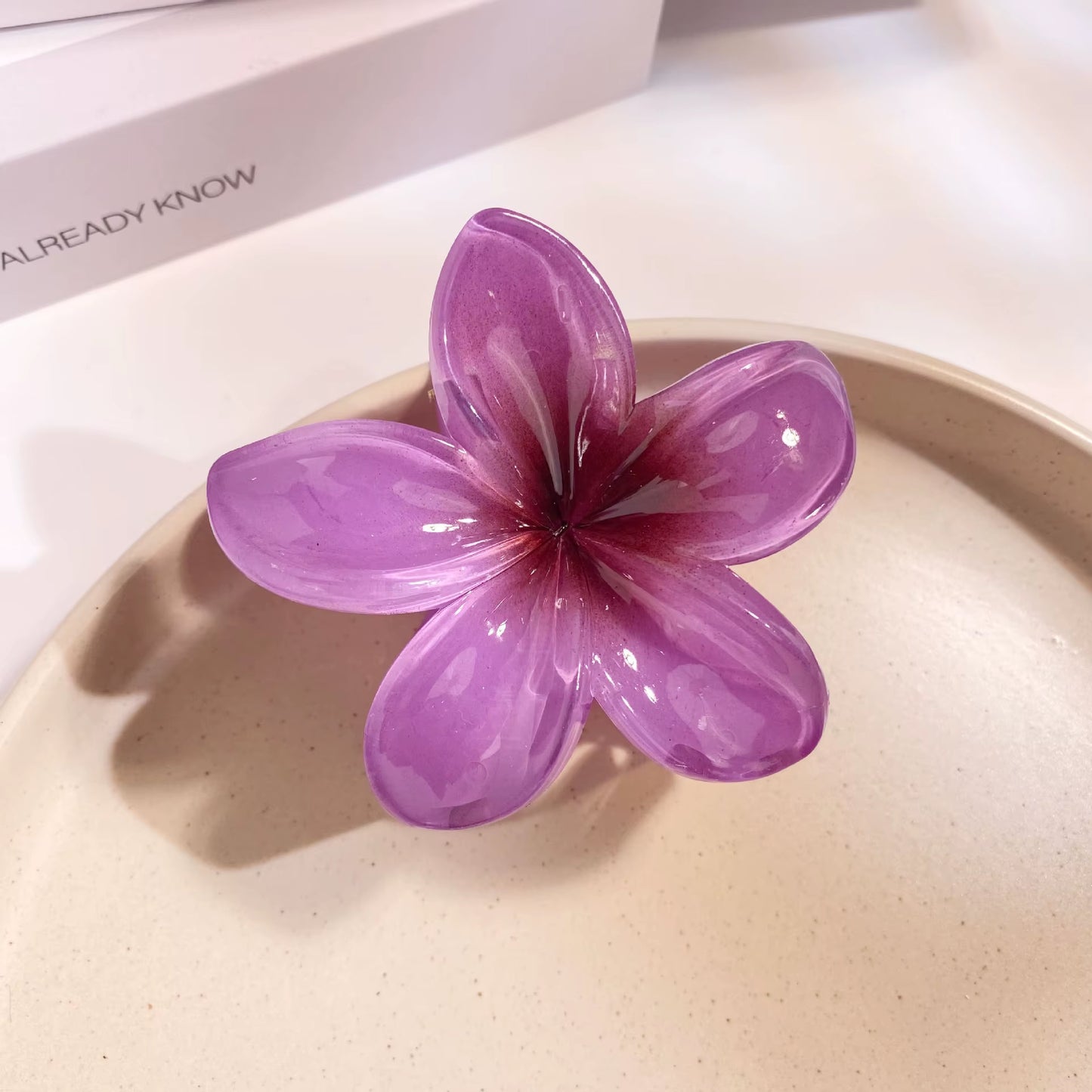 2024 New Vacation Egg Flower Hair Clips Hawaii Beach Claws Bohemian Hairpin for Girls